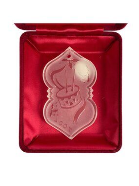 Waterford Crystal 2004 Songs Of Christmas Ornament Ninth Edition With Box Pouch